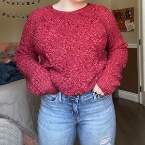 Red Knitted Sweater